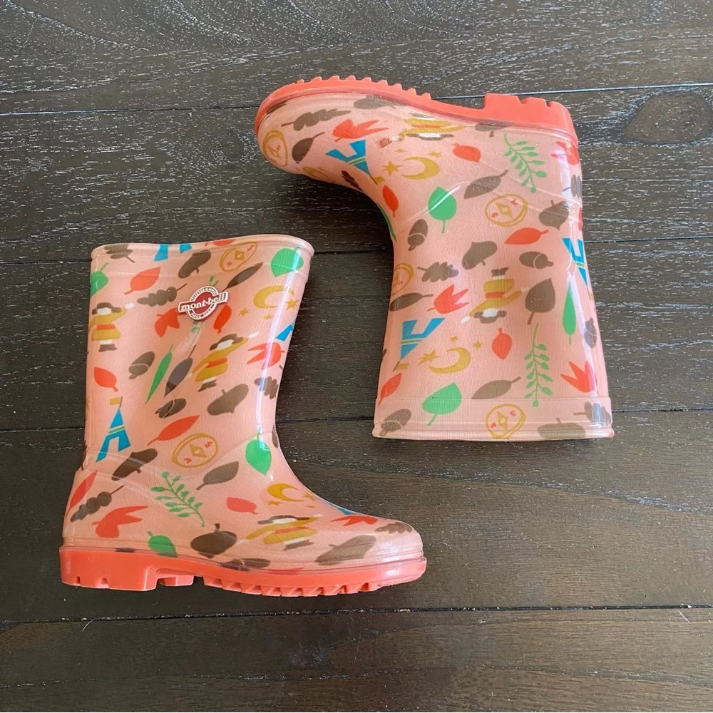 MontBell‎ Kids Youth Toddler Rubber Boots Size 11